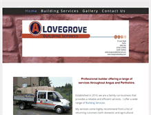 Tablet Screenshot of lovegrovebuilding.com
